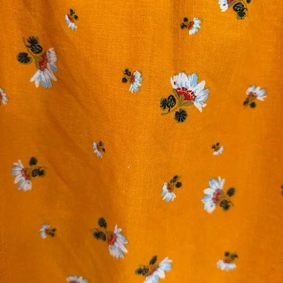 Loft Flutter Sleeve Floral Top - Orange - Picture 2 of 6